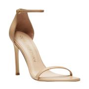 Nudistsong Mesh BOW Sandaal Stuart Weitzman , Beige , Dames