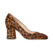 Gebeeldhouwde blokhakpumps Stuart Weitzman , Brown , Dames