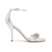 Kristalversierde Nudist VOW Sandaal Stuart Weitzman , Gray , Dames