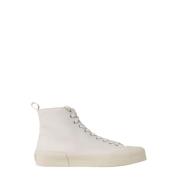 Canvas High Top Sneakers Jil Sander , Beige , Heren