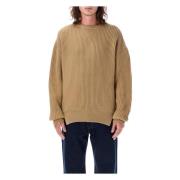 Klassieke Crewneck Sweater Jil Sander , Brown , Heren
