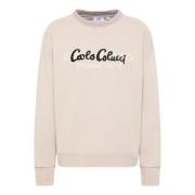 Oversized Sweatshirt voor casual stijl Carlo Colucci , Beige , Heren
