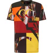 Patchwork T-Shirt Dander Carlo Colucci , Multicolor , Heren