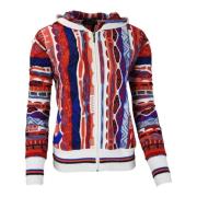 Kleurrijke Dames Hoodie Cardigan Carlo Colucci , Multicolor , Dames