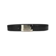 Sportieve Riem met Geribbelde Versiering Carlo Colucci , Black , Heren