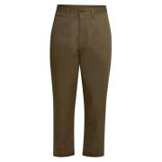 Cropped Trousers Closed , Green , Heren