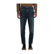 Relaxte Cropped Jeans Closed , Blue , Heren