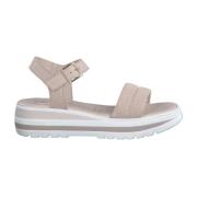 Flat Sandals Marco Tozzi , Pink , Dames