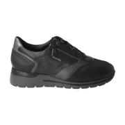 Dames Ereen Casual Sneakers in Zwart en Grijs Mephisto , Black , Dames