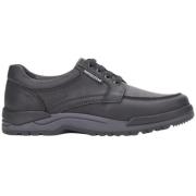 Stevige veterschoen voor wandelen Mephisto , Black , Heren