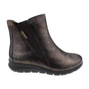 Comfortabele Leren Enkellaarzen Mephisto , Brown , Dames