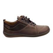 Brede veterschoen voor heren Mephisto , Brown , Heren