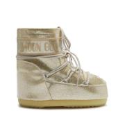 Gouden Glitter Icon Low Laarzen Moon Boot , Beige , Dames