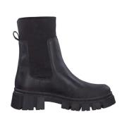 Zwarte gesloten booties voor dames Tamaris , Black , Dames