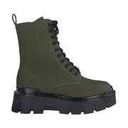 Stijlvolle Groene Veterschoenen Tamaris , Green , Dames