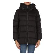 Gewatteerde Hoodie Cocoon Light add , Black , Dames