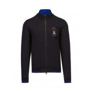 Rits Vest - Blauw Zwart Katoen Aeronautica Militare , Black , Heren