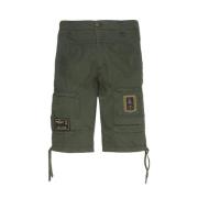 Pilotstijl Katoenen Shorts Aeronautica Militare , Green , Heren