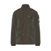 Gewatteerde katoenmix safari jas Aeronautica Militare , Green , Heren