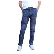 Straight Jeans Aeronautica Militare , Blue , Heren