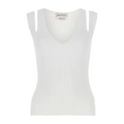 Mouwloze Top Alexander McQueen , White , Dames