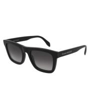 Rechthoekige zonnebril Am301S Alexander McQueen , Black , Heren