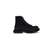Hoge Tread Slick Sneakers Alexander McQueen , Black , Dames