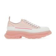Lichtroze en witte platform sneakers Alexander McQueen , Pink , Dames