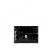 Krokodil Effect Kaarthouder Alexander McQueen , Black , Unisex