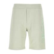 Pastelgroene katoenen Bermuda shorts Alexander McQueen , Green , Heren
