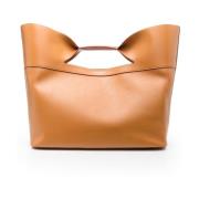 Bow Leren Tote Tas - Bruin Alexander McQueen , Brown , Dames