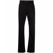 Zwarte straight-leg jeans met geborduurd logo Alexander McQueen , Blac...