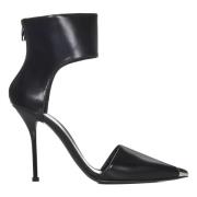 Zwarte hakken enkelband sandalen Alexander McQueen , Black , Dames