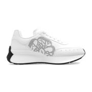 Leren sneakers Alexander McQueen , White , Dames