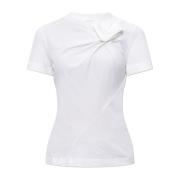 Crewneck T-shirt Alexander McQueen , White , Dames