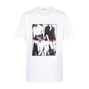 Fotoprint Katoenen T-shirt Alexander McQueen , White , Heren