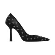 Kristal Satijnen Stiletto Pumps Alexander Wang , Black , Dames