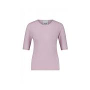 Kortemouw trui van wol-kasjmiermix Allude , Pink , Dames