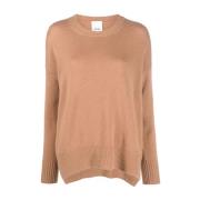 Round-neck Knitwear Allude , Orange , Dames