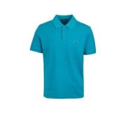 Stretch Piqué Polo Shirt C.p. Company , Blue , Heren