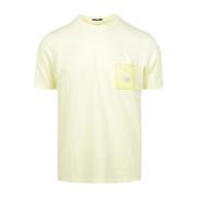 Gele Gewatteerde T-Shirt C.p. Company , Yellow , Heren