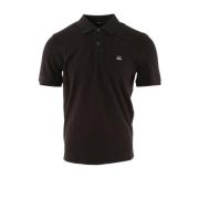 Slim Fit Zwarte Polo voor Heren C.p. Company , Black , Heren