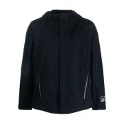 Total Eclipse Ss23 Rits Hoodie C.p. Company , Blue , Heren