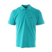 Blauw Polo Shirt met Stretch Piquit C.p. Company , Blue , Heren