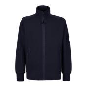 Sweatshirt met volledige ritssluiting en ribboorden C.p. Company , Blu...