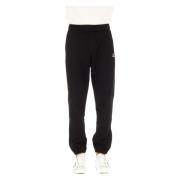 Zwarte katoenen sweatpants met elastische taille en zoom C.p. Company ...