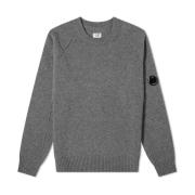 Klassieke Crew Neck Lambswool Gebreide Trui C.p. Company , Gray , Here...