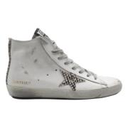 Witte Piton Sneakers voor Vrouwen Golden Goose , Multicolor , Dames