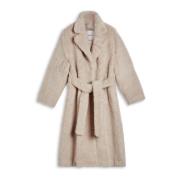 Eden Shearling Wrap Coat Axel Arigato , Beige , Dames