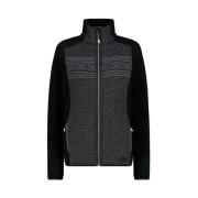 Arctic Fleece Sweater met rits CMP , Black , Dames